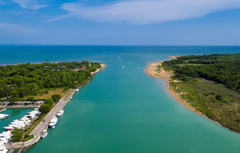 Die Mündung des Tagliamento