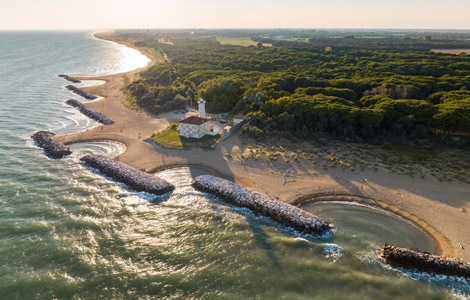 Die Mündung des Tagliamento